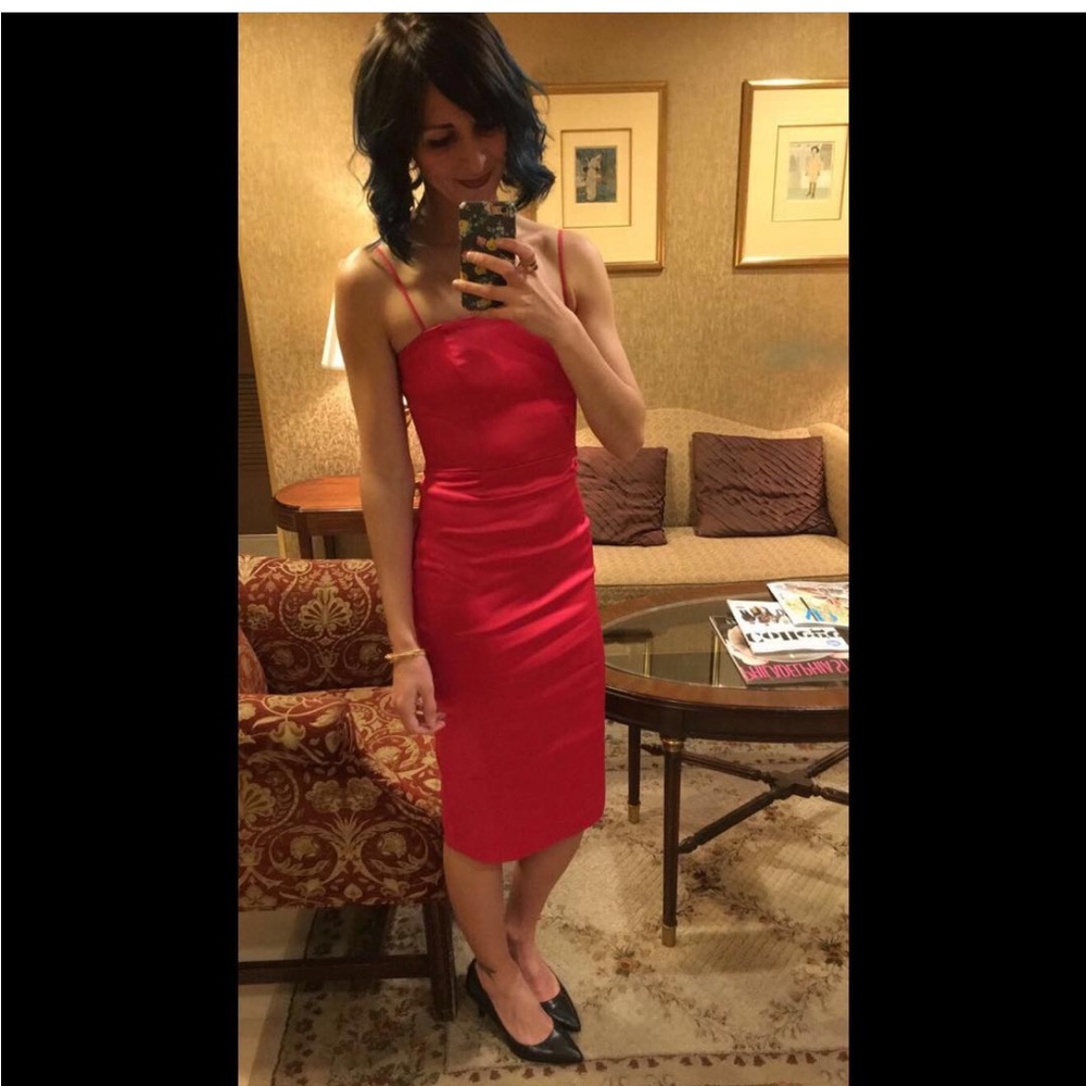 Marciano fuchsia pink dress